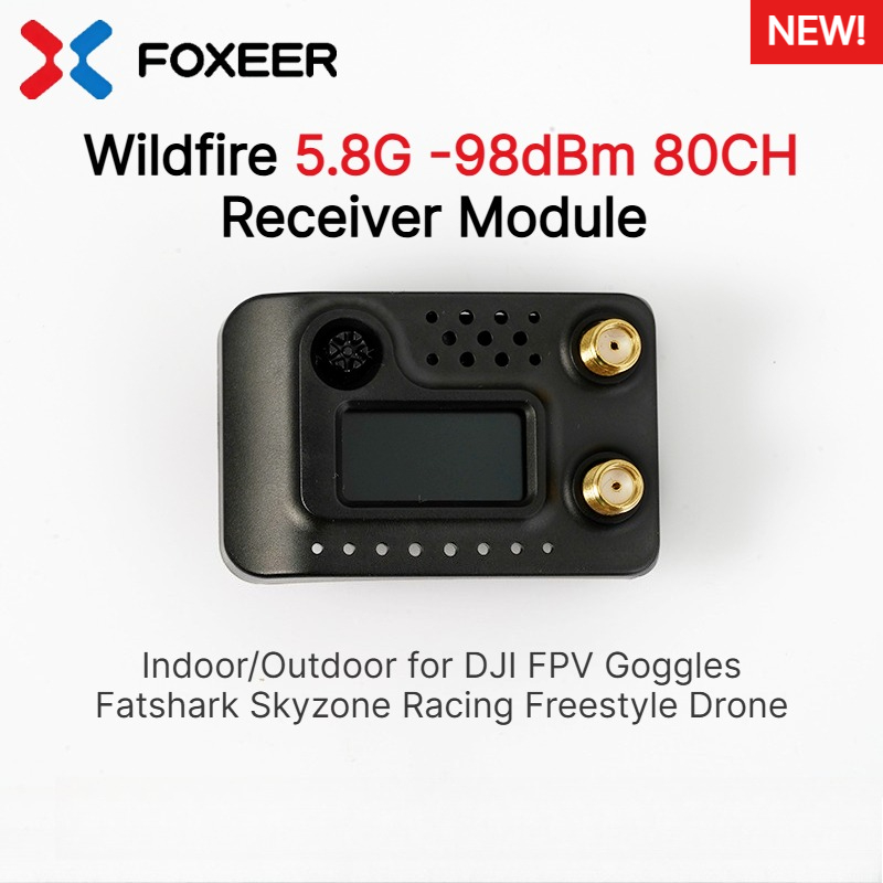 Drone Racing Goggles - FOXEER Wildfire 5.8G -98dBm 80CH Двухканальный