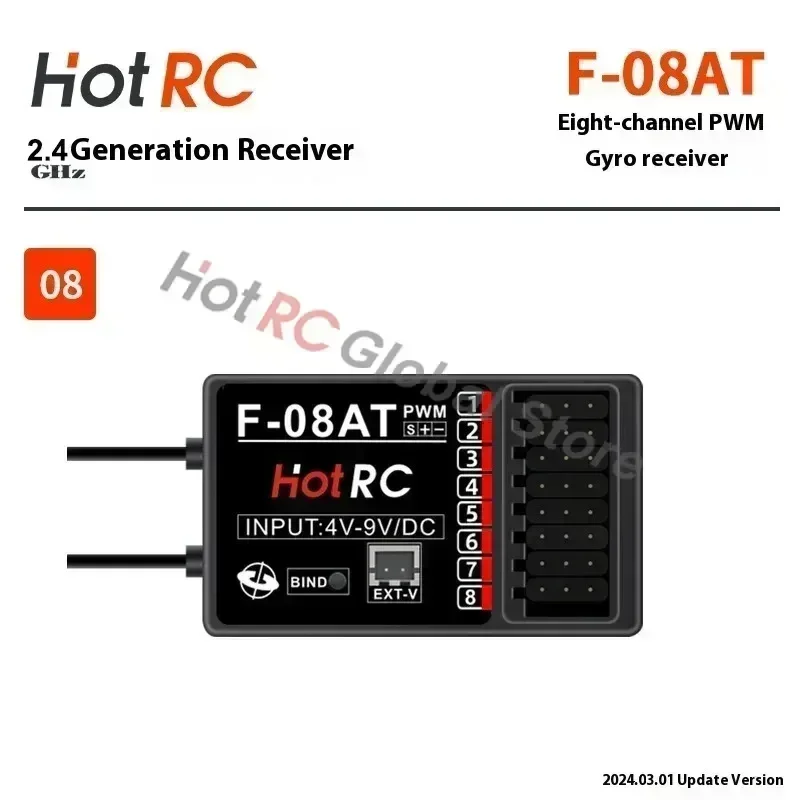 Приемник HOTRC 2.4ГГц 4/6/8-ка – обзор и цена Drone Racing Receiver