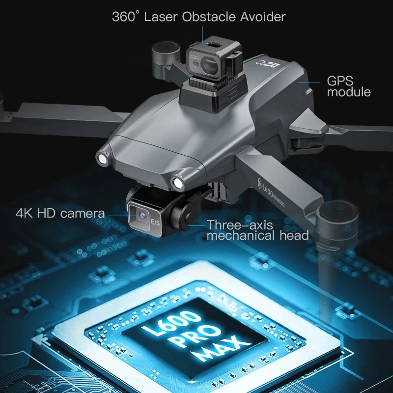 L600 PRO MAX GPS Дрон Професси – обзор и цена Drone Racing Motor